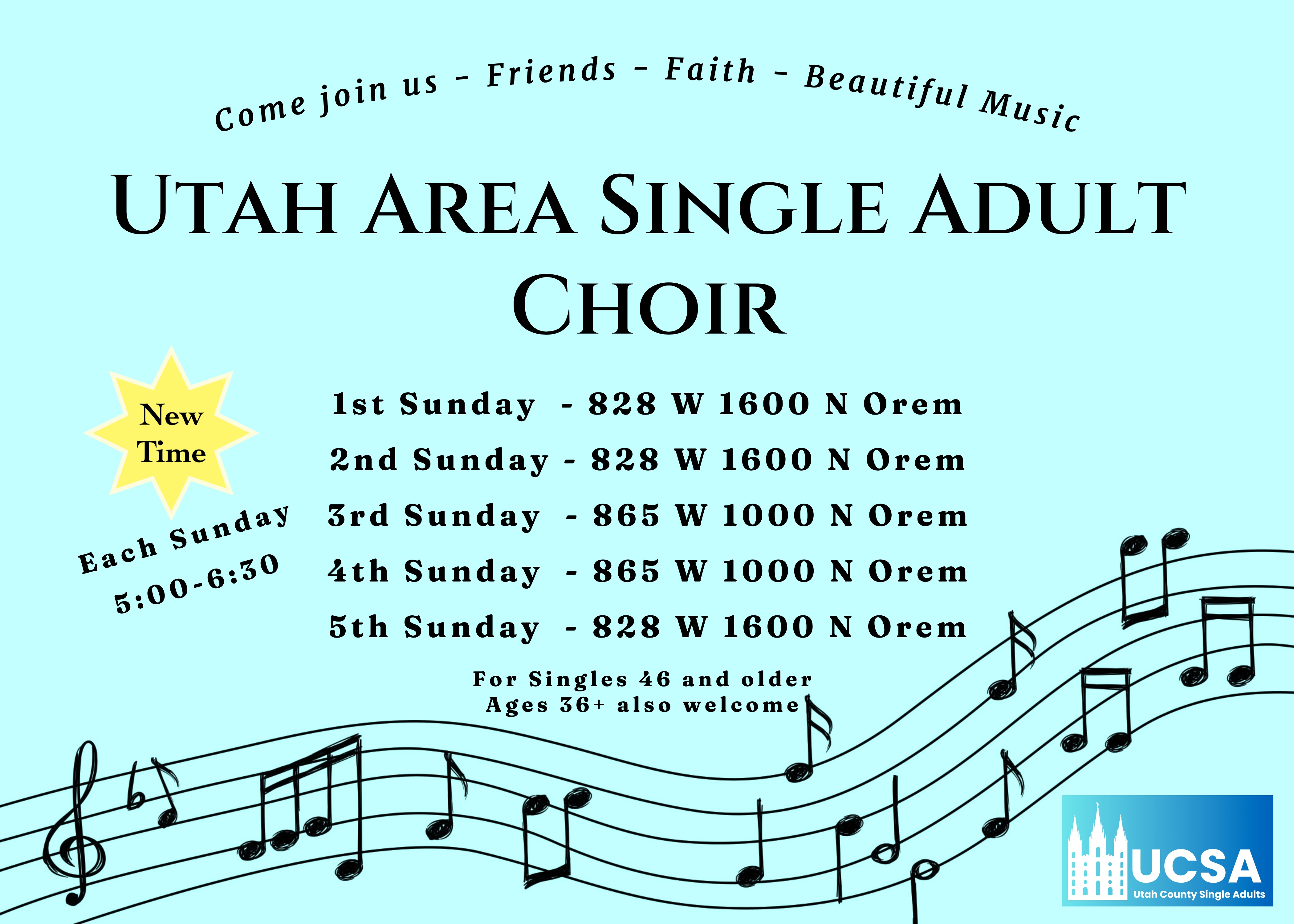 choir rehearsal schedule